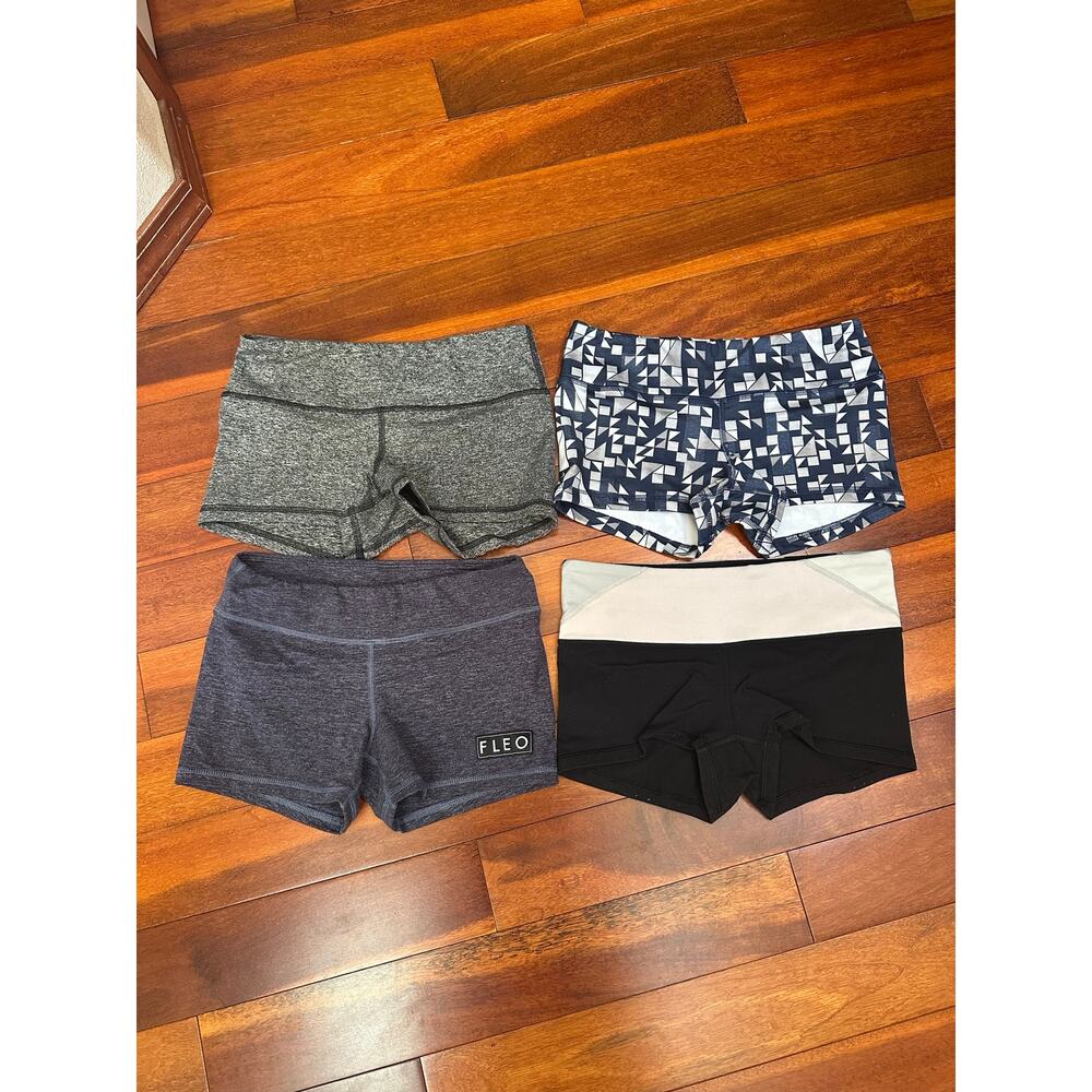 Fleo Short Athletic shorts lot of 3 & 1 pair of Lululemon Sorts Size Small